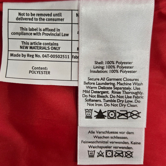 Eddie Bauer Red Quilted Sleeveless Zip Vest Size Medium Outdoor Fall Layering - Picture 7 of 10